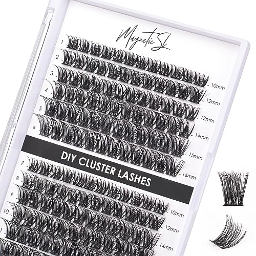 Lash Clusters 144 Pcs Individual Lashes Clusters Eyelash Extensions False Eyelashes DIY Lash Extension Reusable False Eyelashes Natural Look Mix 10-16mm-DM01