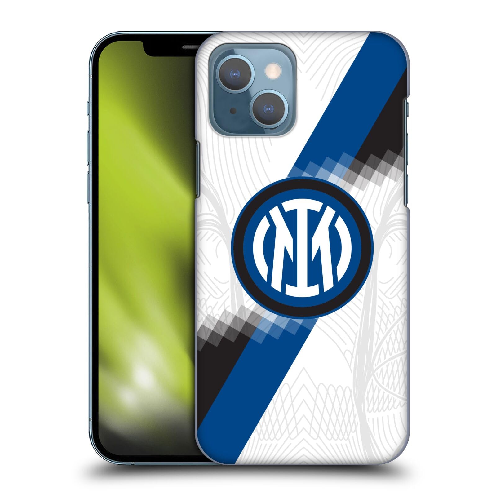 Head Case Designs Licenza Ufficiale Inter Milan Away Kit per Stemma 2023/24 Custodia Cover Dura per Parte Posteriore Compatibile con Apple iPhone 13