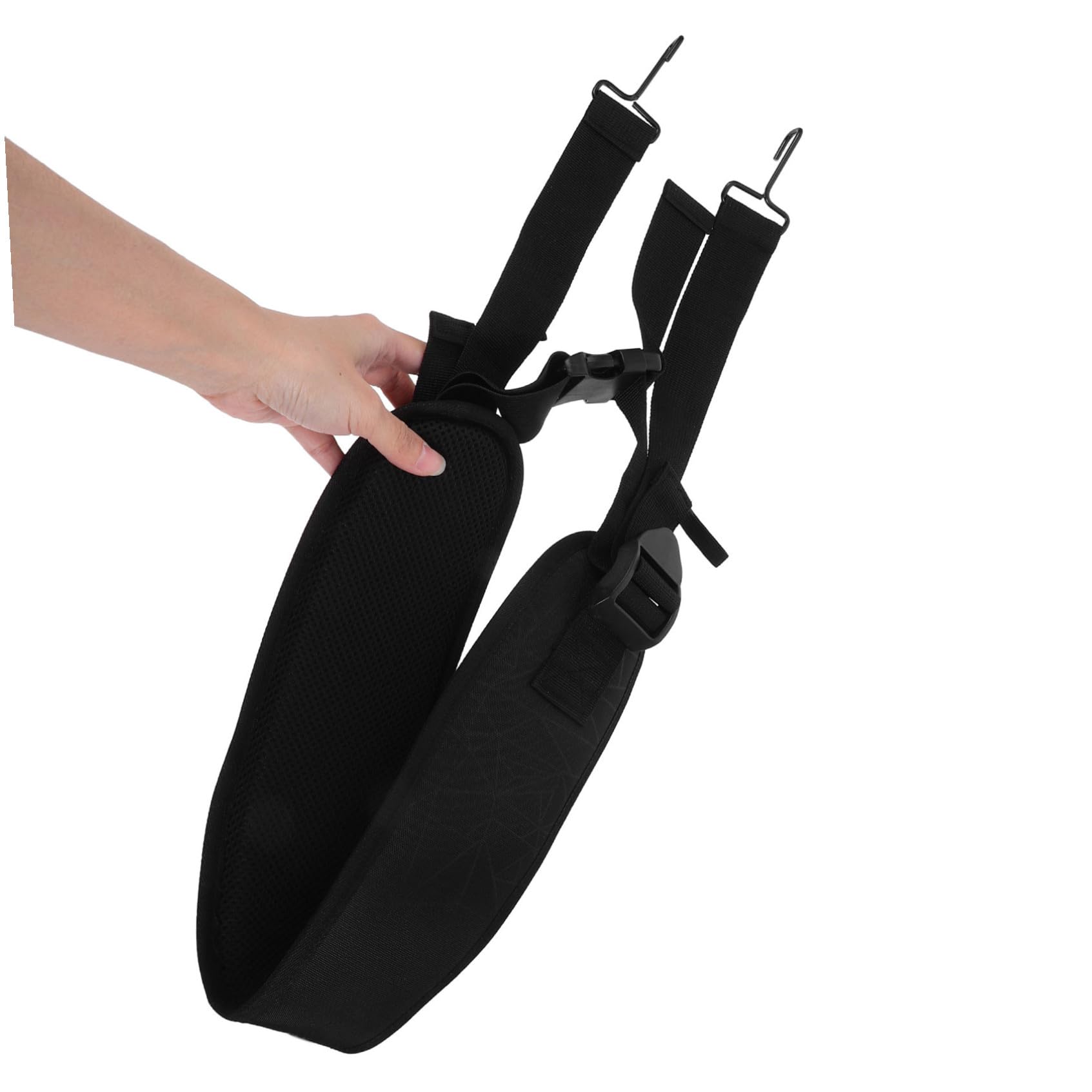 Correa de Cintura para Djembé Africano Ajustable y Resistente Gancho Metálico, Nylon Transpirable, Adecuado para Actuaciones y Tambores de Mano