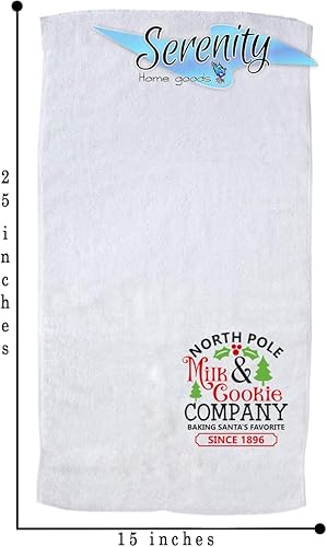 Miniatura 5 de Christmas Home Decor  Decorative Kitchen and Bath Hand Towels  Santa Clause Snowman  XMAS Winter Novelty  White Towel Home Holiday Decorations  Gift