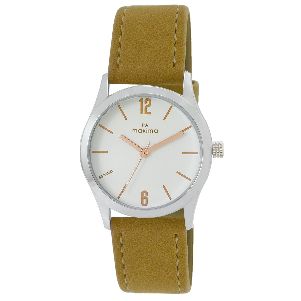 Maxima Leather Women Attivo Ladies Analogue Watch 65142Lmli, White Dial, Brown Band (B0CTKFSWGX) Amazon Price History, Amazon Price Tracker