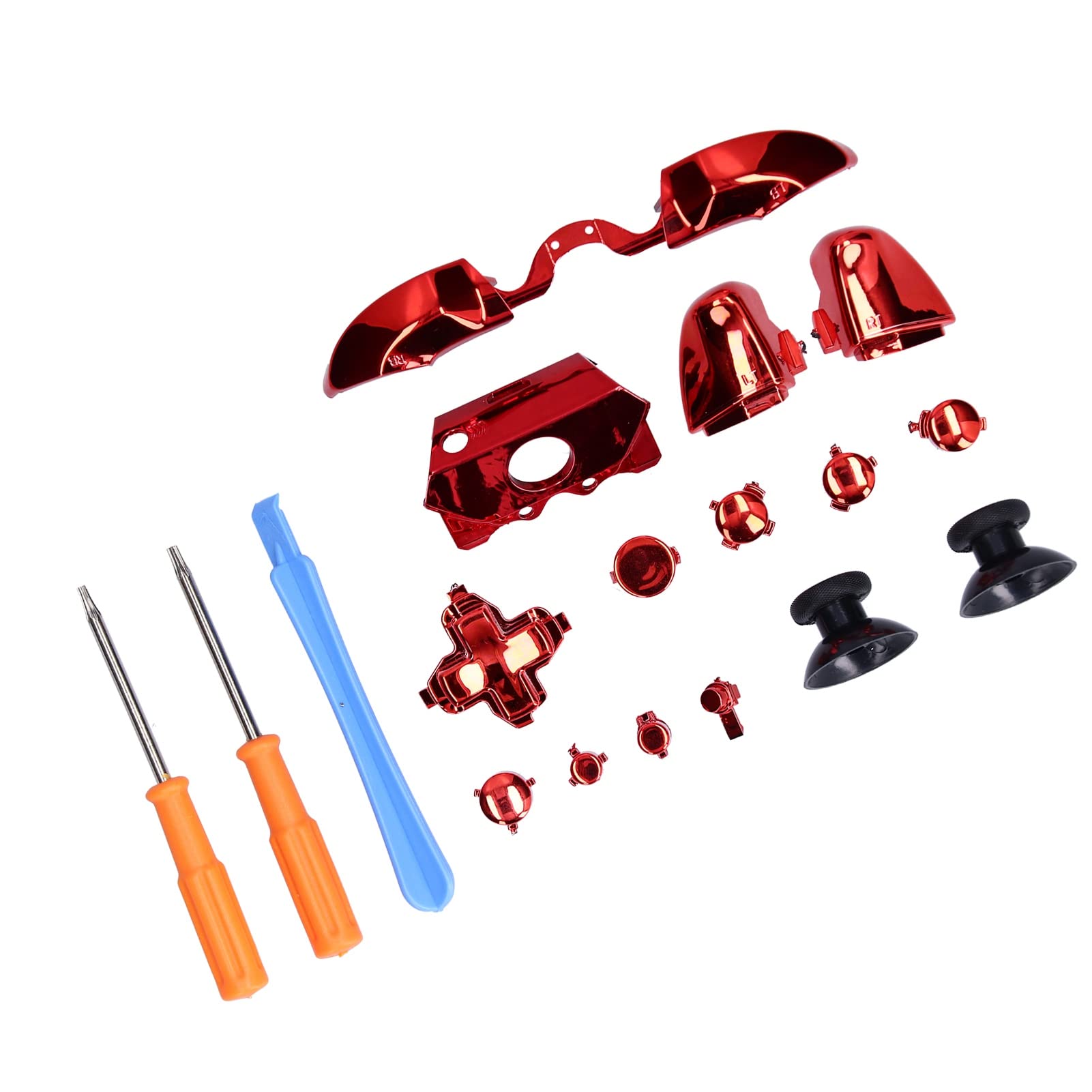 Kit de Bouton de Contrôleur de Jeu de Remplacement LT/RT LB/RB Pièces de Réparation de Bouton avec Jeu de Tournevis pour Contrôleur pour One Elite X1
