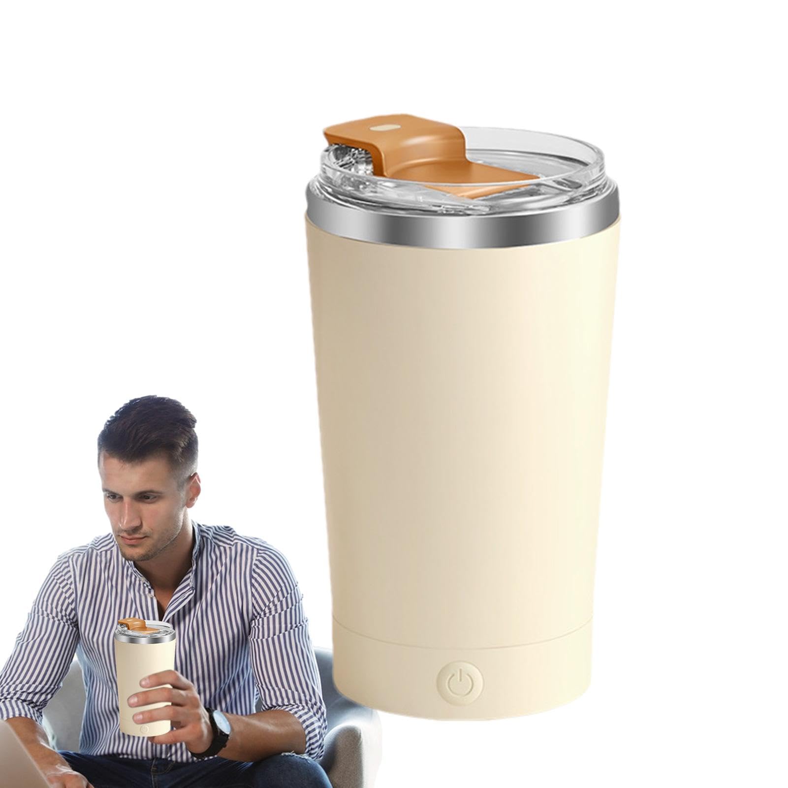 Tasse à mélange automatique contre les grumeaux de café avec base amovible