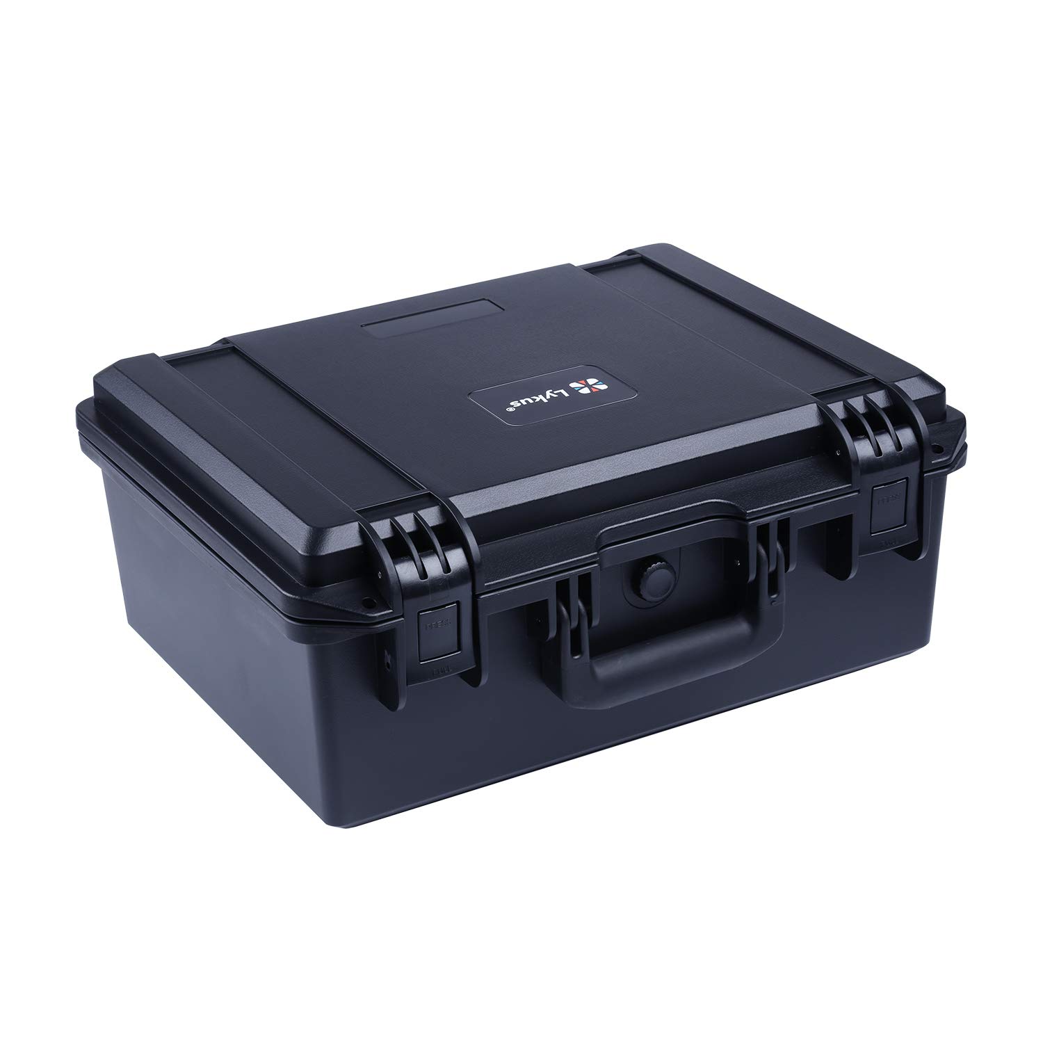 Lykus HC-3820 Maletín/Estuche/Case Impermeable con Espuma, Tamaño Interior 38x28x16,5cm, Adecuada para cámara réflex, Lentes, Drone, videocámara y Otros