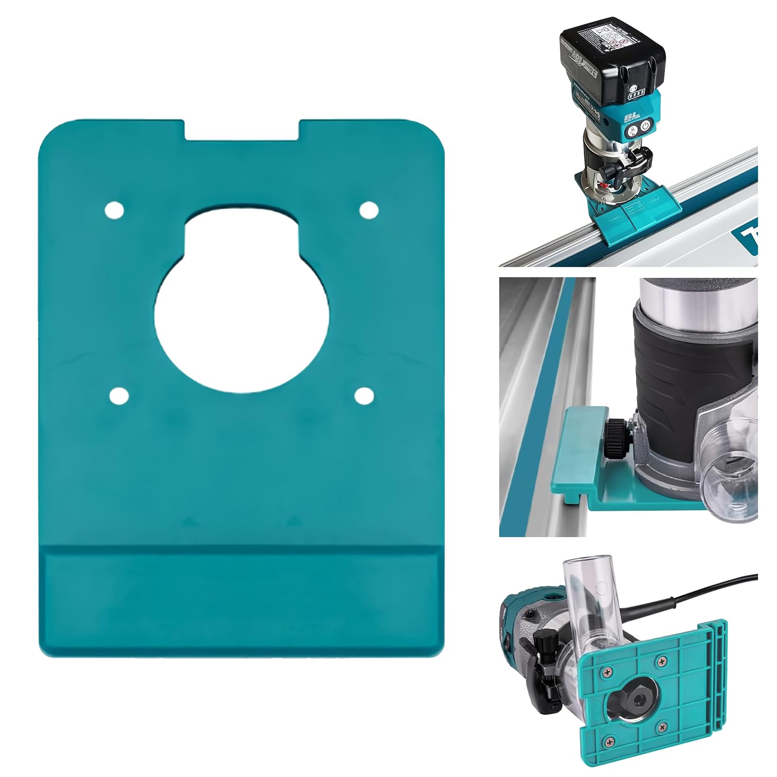 Router Guide Rail Adapter Compatible with Makita Trimmer RT0701C XTR01Z DRT50 RT0700C