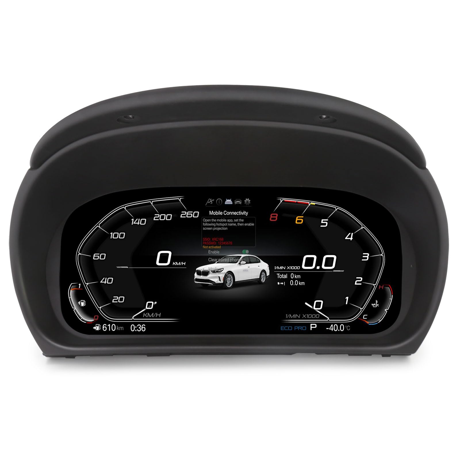 10" HD LCD Display digitale tachimetro per BMW 3 serie E90 E91 E92 E93 2005-2012 CCC/CIC tachimetro cruscotto cluster strumenti di ricambio 7-UI controllo volante LINUX 4 core Plug & Play
