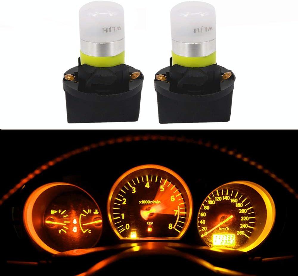 WLJH Amber Yellow Dash Lights Instrument Cluster Panel Bulb