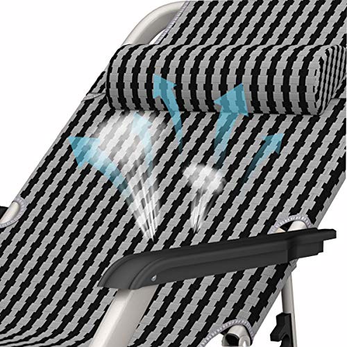 Chaise anti-gravité réglable avec structure pliable haute résistance - 8