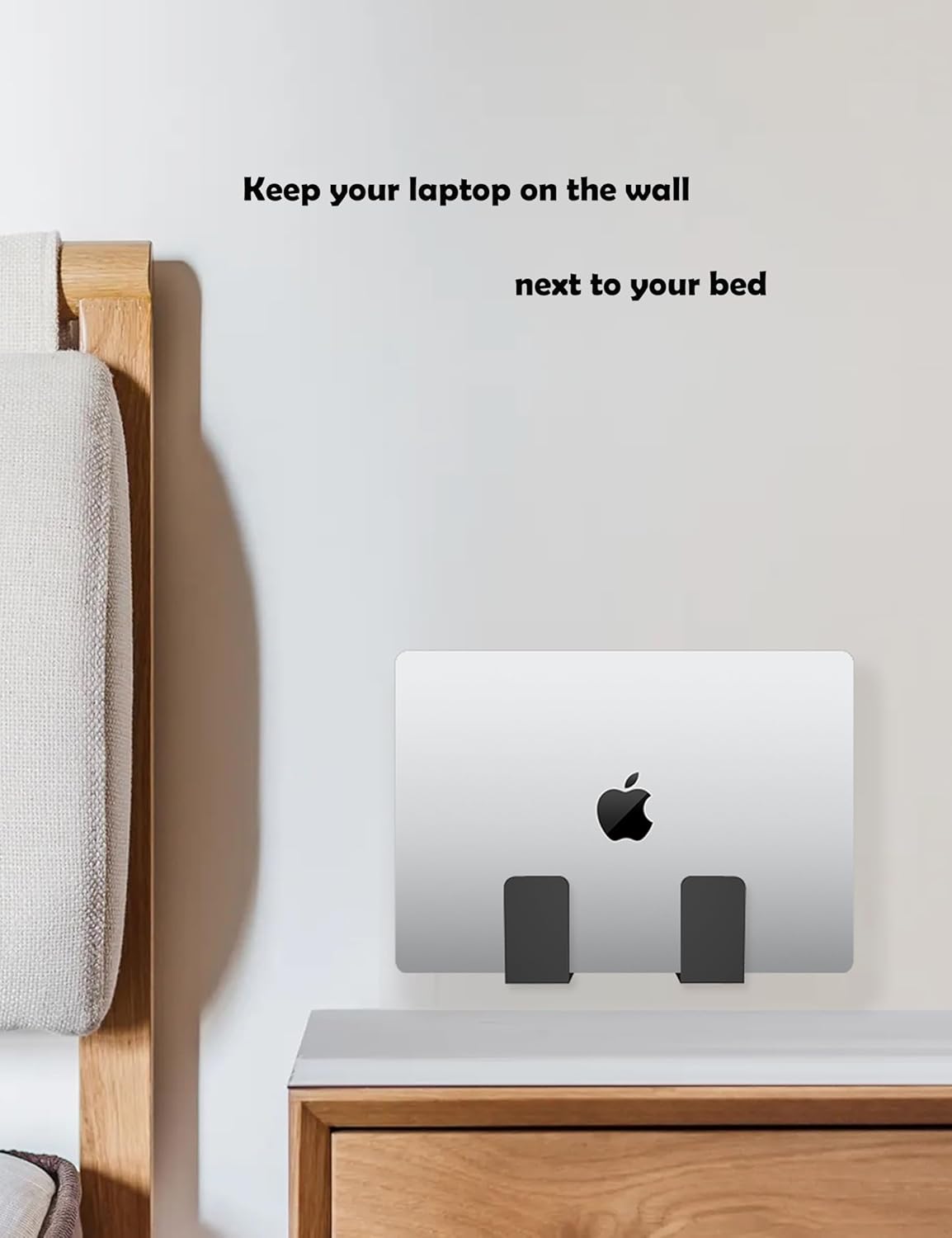 Multifunctional Laptop Wall Mount Cable Box Mount Fit for Router/Modem Keyboard Holder Fits Display and Tablet Organizer on The Wall (Black)