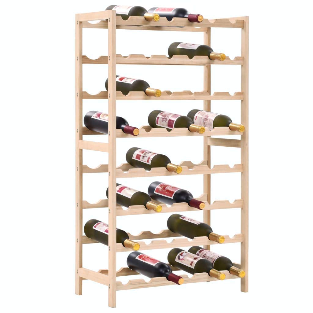 Botellero de Madera de Cedro 8 Niveles 48 Botellas
