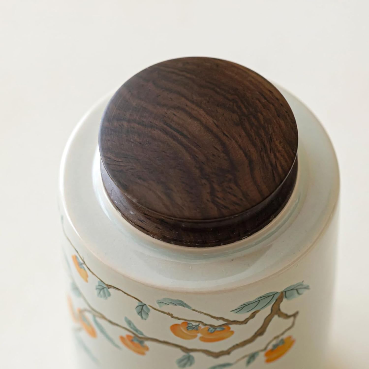 Ceramics Portable Tea Canister, 240ml 8.0oz, Sealed Jar Chinese Kung Fu Tea Set Accessories