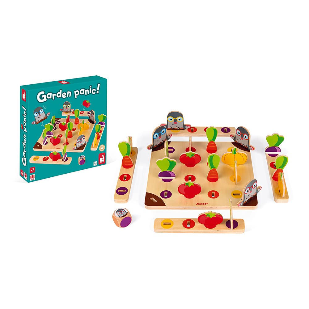 Janod - Beware of The Mole Game - Childrens Board Game - FSC - Certified Game of Skill - Ages 2 and up - J08246