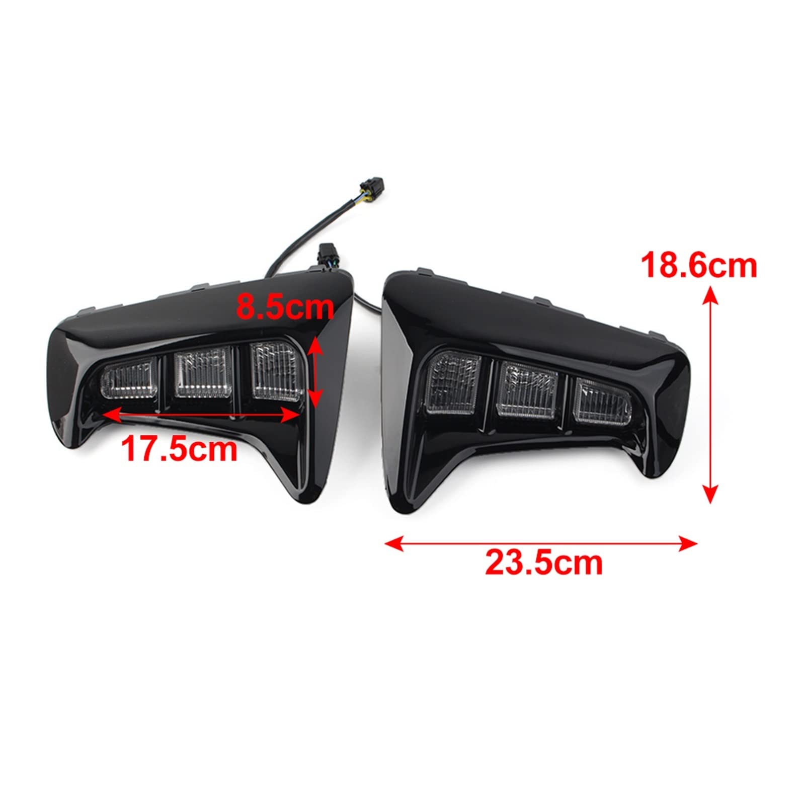Blocchi luci antinebbia 2Pcs Car Daytime Running Light DRL Daylight Fendinebbia Indicatori Di Direzione Indicatore Per PEGAS 2018-2019
