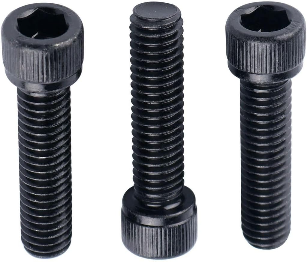 #6-32 x 3/4" Socket Head Cap Screws Allen Hex Bolts, 304 Stainless Steel 18-8, UNC Fully Machine Thread, 50Pcs Black