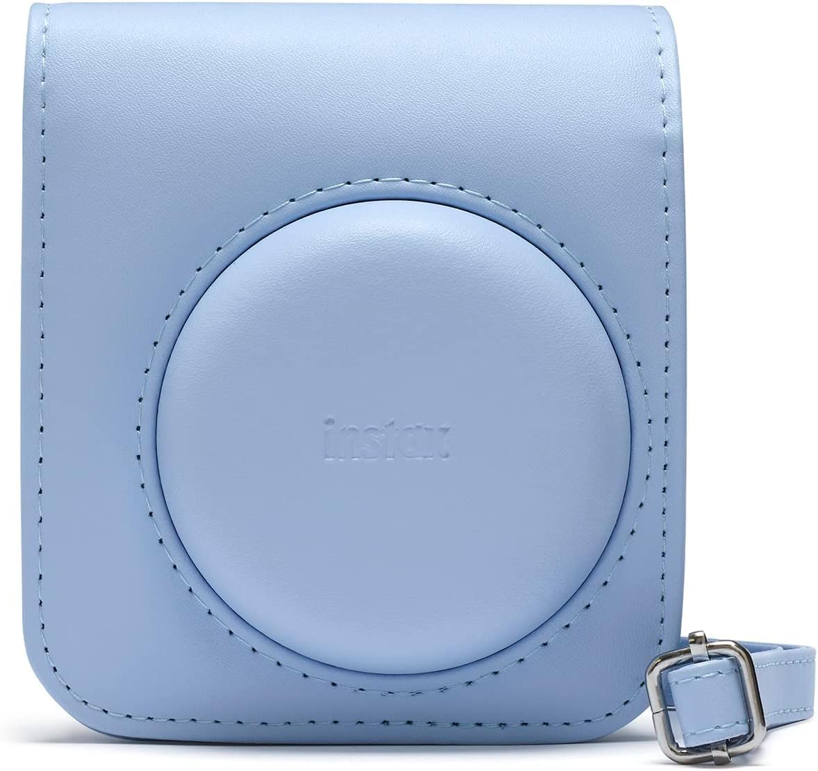 Fujifilm instax mini 12 Pastel Blue - Macchina Fotografica Istantanea & instax mini 12 custodia per fotocamera, Blu Pastello