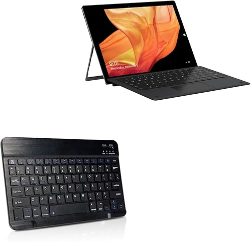 BoxWave Teclado compatible con Chuwi UBook Pro 8100Y (teclado de BoxWave) - Teclado Bluetooth SlimKeys, teclado portátil con comandos integrados