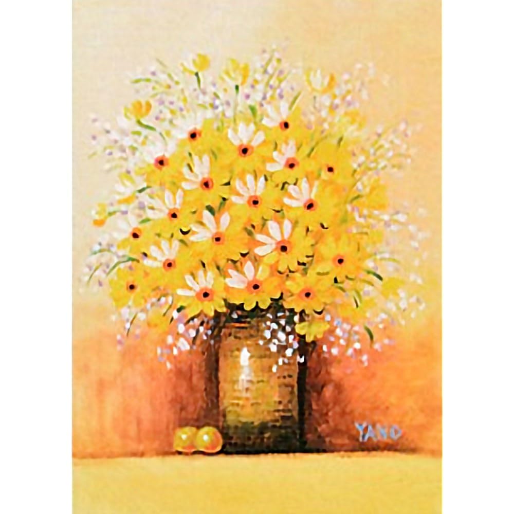 Amazon.co.jp: 矢野恵子 黄色い花 F4号 受注制作 油彩画 油絵