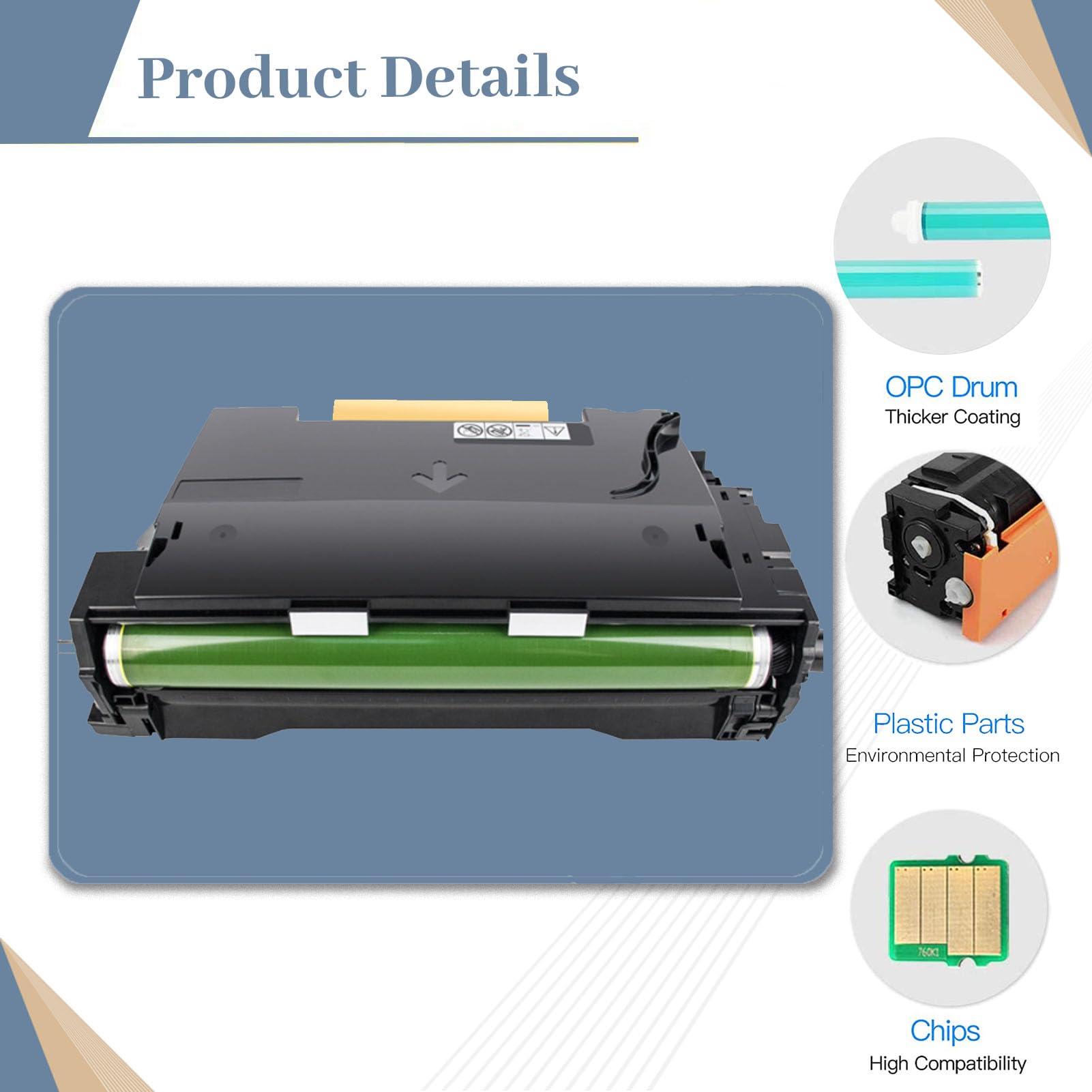Unidad de tambor compatible B600 B605 de repuesto para impresora Xerox 101R00582, compatible con impresora Versalink B600 B605 B610 B615 60.000 páginas