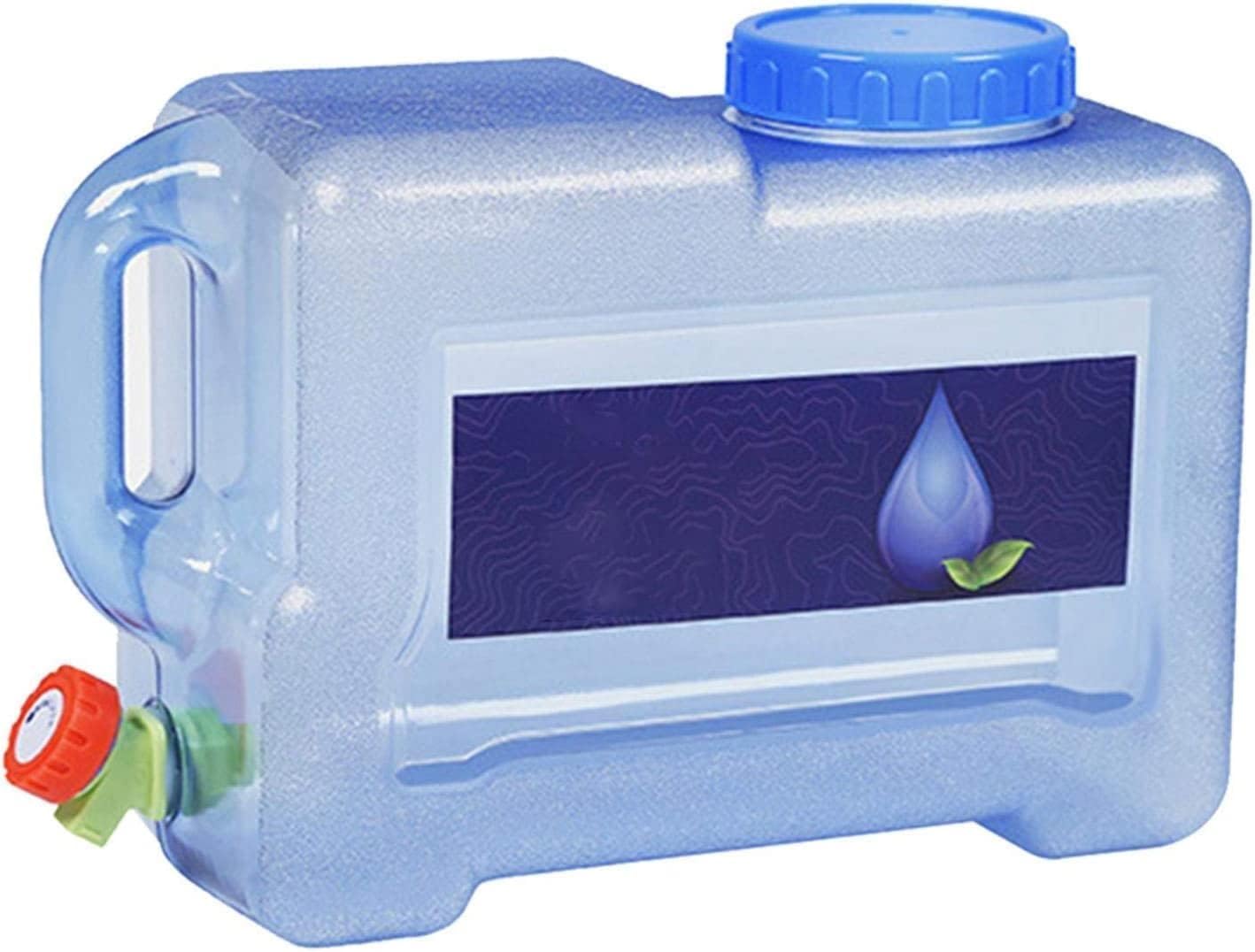 Generic 8 L Camping Water Tank with Faucet, Portable Water Storage Container with Tap for Outdoor Camping Hiking Car Travel Home Emergency Use (15L)