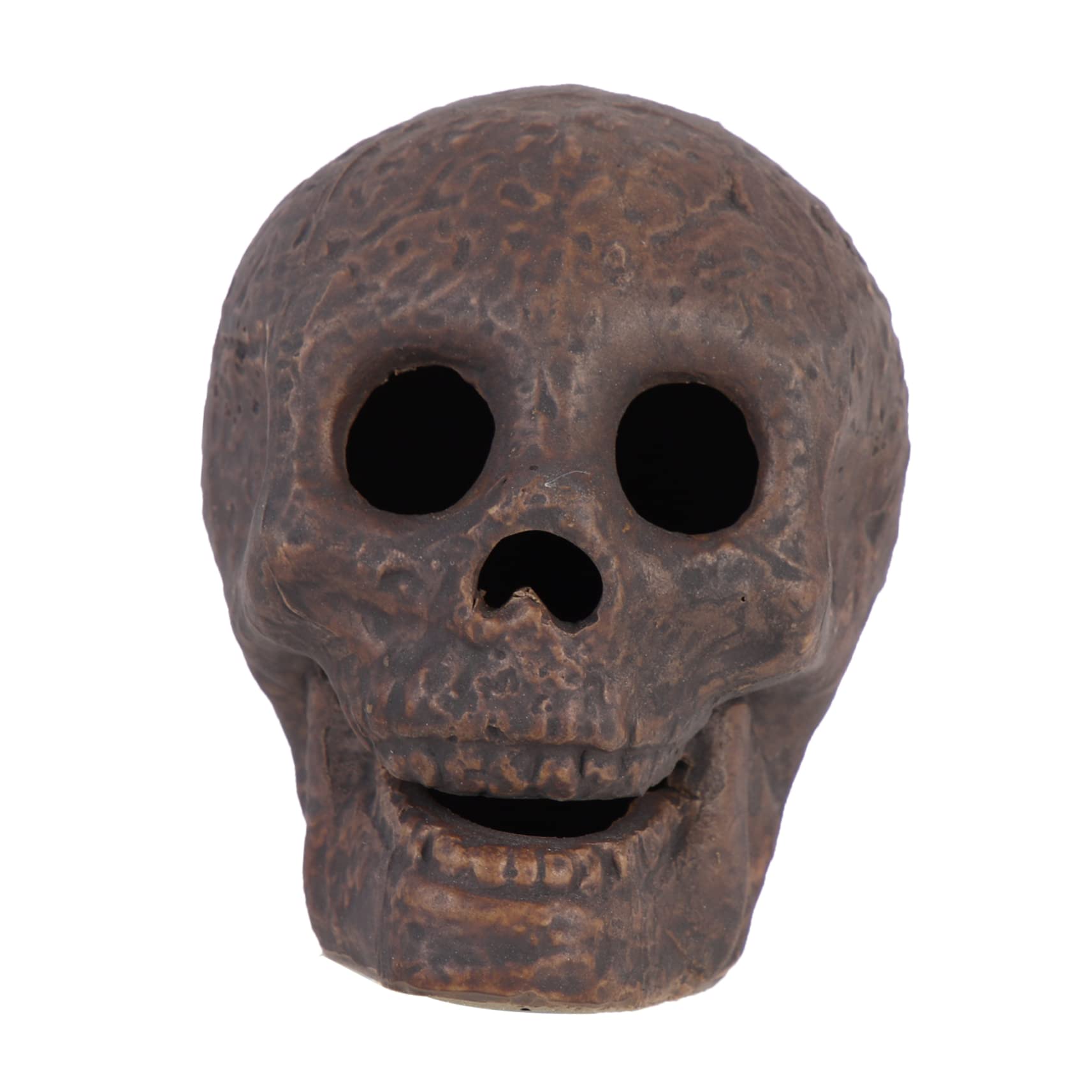 Fire Pit Skull Adornos para Photo Ornament Grill Ornament Fireproof Skull Fire Pits Skulls Skull Logs for Fire Pit Ceramics Brown Realistic Skull Ceramic Skull Funny Skull