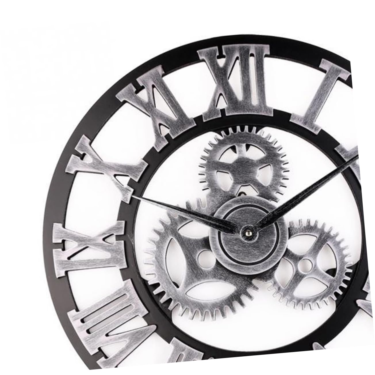 Cabilock Reloj de Pared Decorativo de Estilo Industrial Reloj de Pared Creativo para Colgar Dormitorio Salon sin Batería Retro