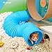 Niteangel Small Pet Fun Tunnel, 39 x 4 inches - Fit Adult Ferrets and Rats (Blue)