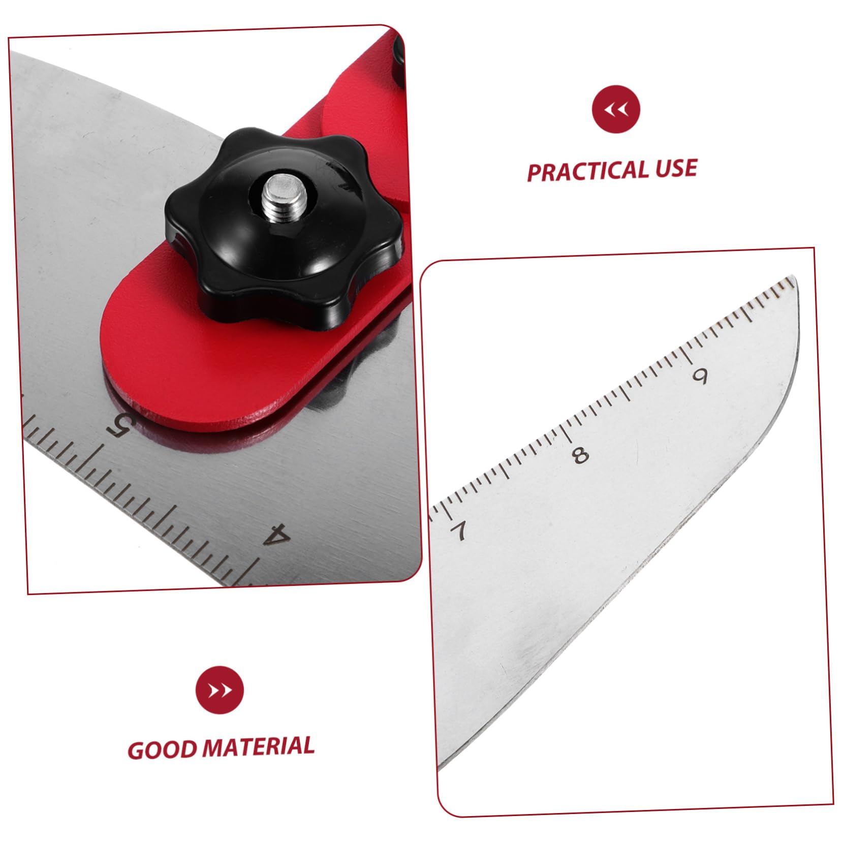 1set Strumenti Per Misurazione Scale Strumenti Multifunzionali Per Tread Gauge Metallico Per Scale Accessorio Compatto e Portatile Per Lavori Di Falegnameria e Ristrutturazione