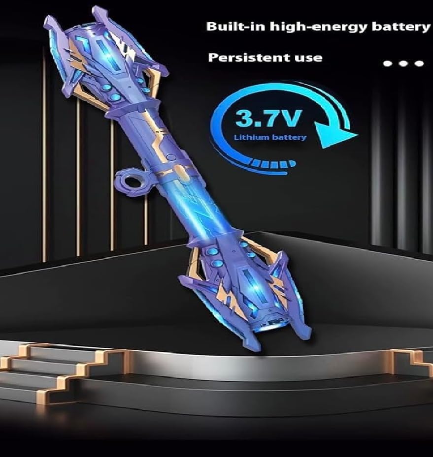 Image of Braintastic Kids Laser Sword Toy with 14 Color Changing Lights & Sound Effects | Motion Sensor Induction Toy Sword | Role Play Action Toy for Boys & Girls | Large Size 61.5 cm | Gift for Kids Age 6+