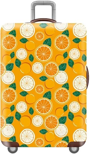 LoiYtrd Luggage Cover, Stretch Luggage Cover, Travel Luggage Cover, Protective Cover(Orange,L (26-28 inch luggage))