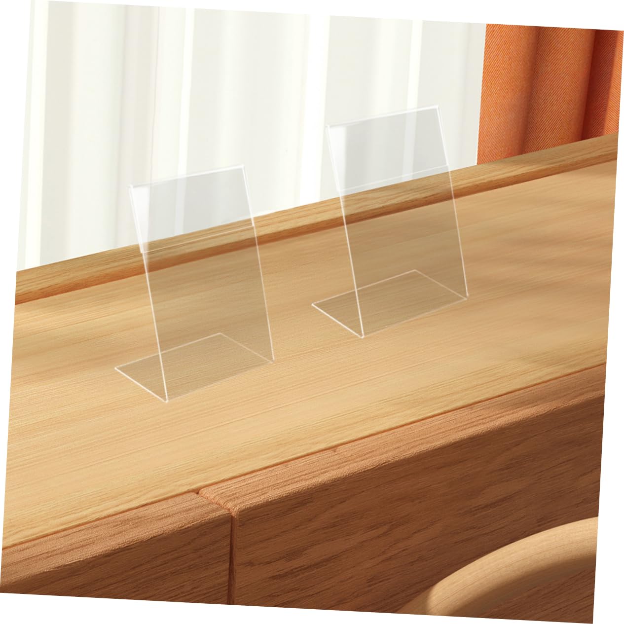 PRETYZOOM 5 Sätze Teiliges Acryl Preisschildhalter Transparent Stabiler Förmiger Aufsteller Für Markt Shop Restaurant Vielseitig Einsetzbar Hochwertiges Acrylmaterial Praktische 9 Stücke * 5