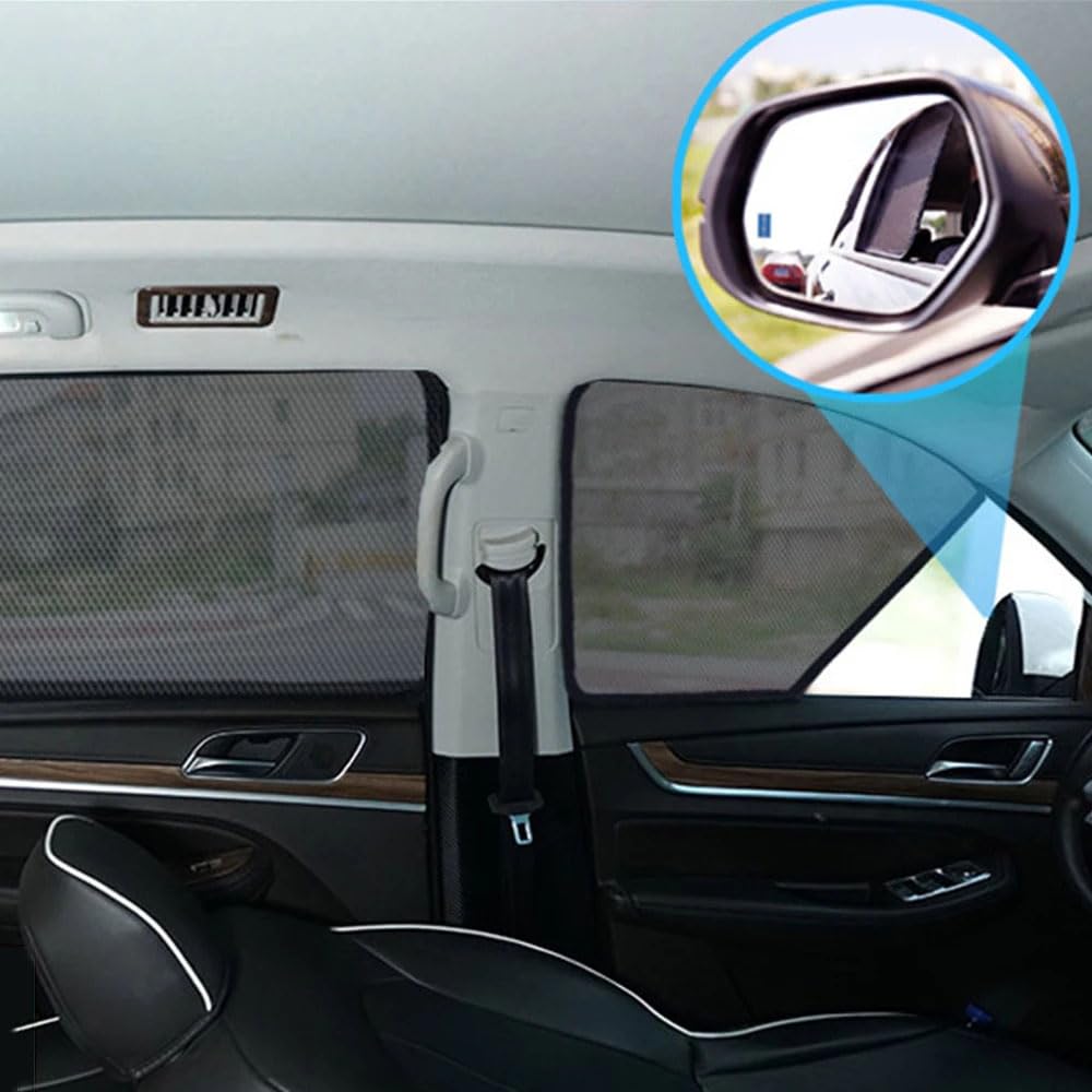 Tendine Parasole Auto per MG ZS EV SUV 2017-2023, Finestrini Laterali Posteriore Tende Oscuranti Vetri Block Raggi UV Protegge Bambini e Animali,Whole Car 7PCS