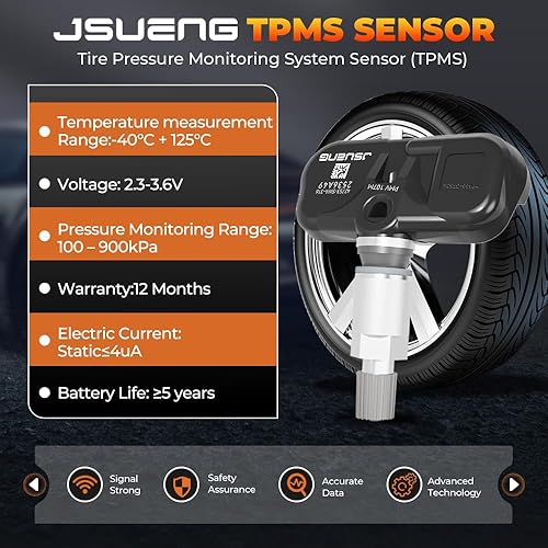 Miniatura 6 de Jsueng Paquete de 1 sensor TPMS, 315 Mhz apto para Honda Accord 2008-2012, para Honda CR-V 2007-2011, para Honda Fit 2008, sensor del sistema de