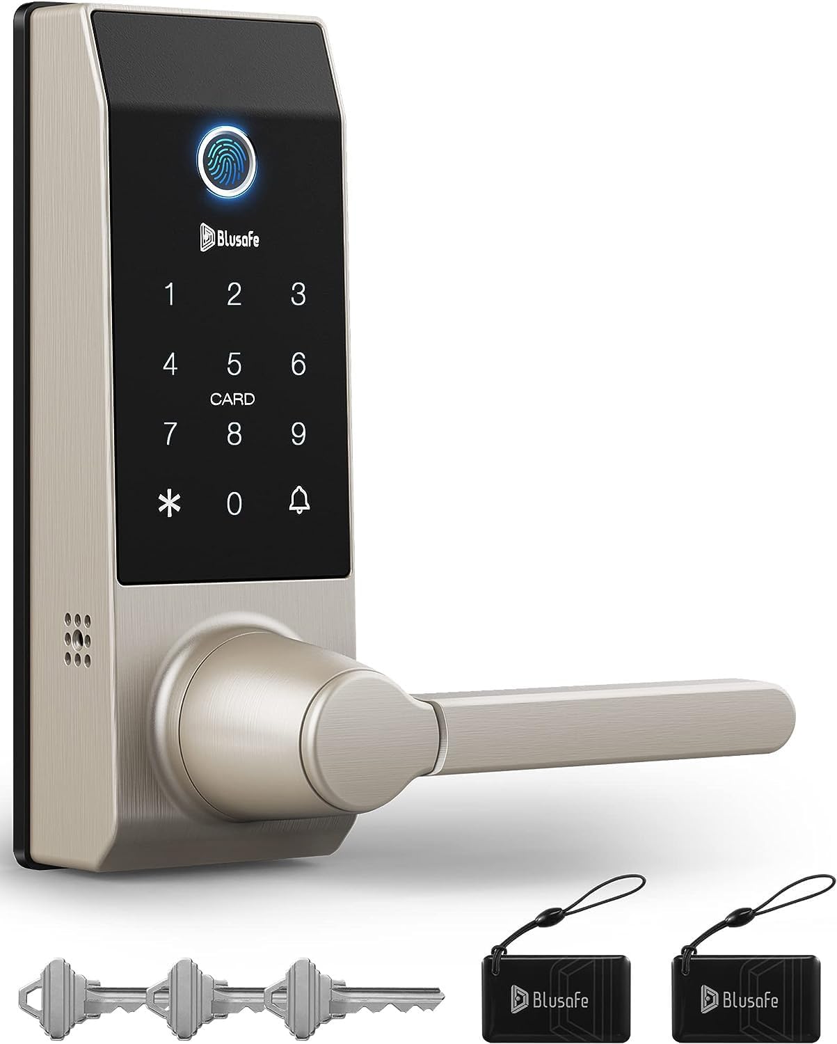 Amazon.com: Keyless Smart Lock, 3-in-1 Camera+Doorbell+Fingerprint ...
