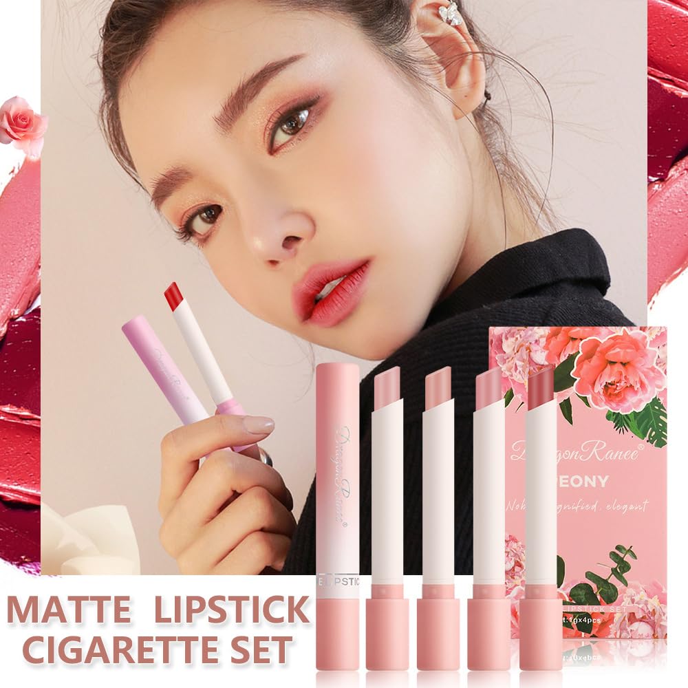 cigarette lipstick amazon Amazon.com : Matte Cigarette Lipstick, 4 Colors Tube Cigarette Lipstick  Cigarettes Velvet Air Moisture Lip Stain Set, Long Lasting labiales Matte  Velvet Cigarette Lipstick for Women Girls Lip Makeup : Beauty &