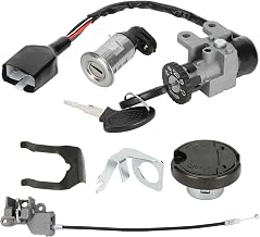 HIAORS GY6 50cc Ignition Switch Key Lock Gas Tank Cap Set Replacement for TaoTao 50cc 49cc ATM50 Pony VIP Most Chinese Scooter Moped Thunder Roketa Jonway Lance NST Tank Urban Peace Sports Sunl Parts