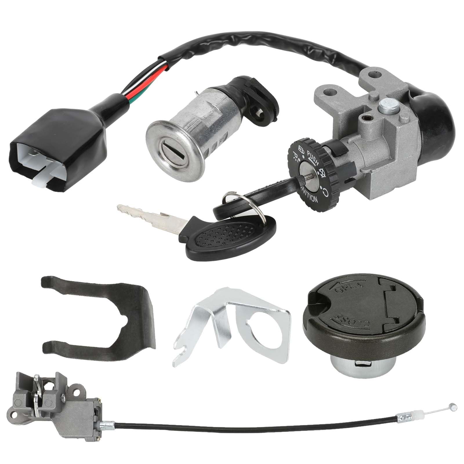 Amazon.com: HIAORS GY6 50cc Ignition Switch Key Lock Gas Tank Cap