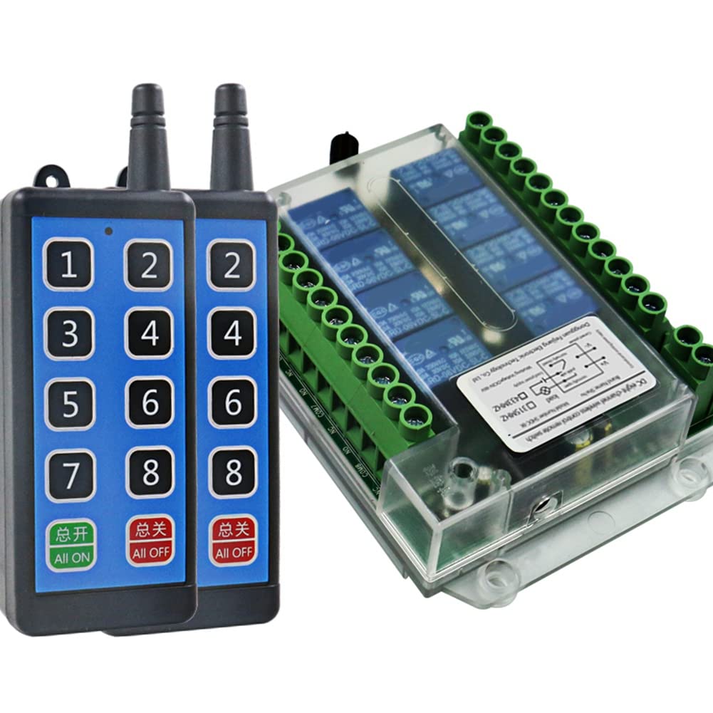 8 K Wireless RF Fernbedienung Schalter 12V/24V/36V 433MHz Remote Cont Wireless Remote Motor Control Switch DC9V-72V