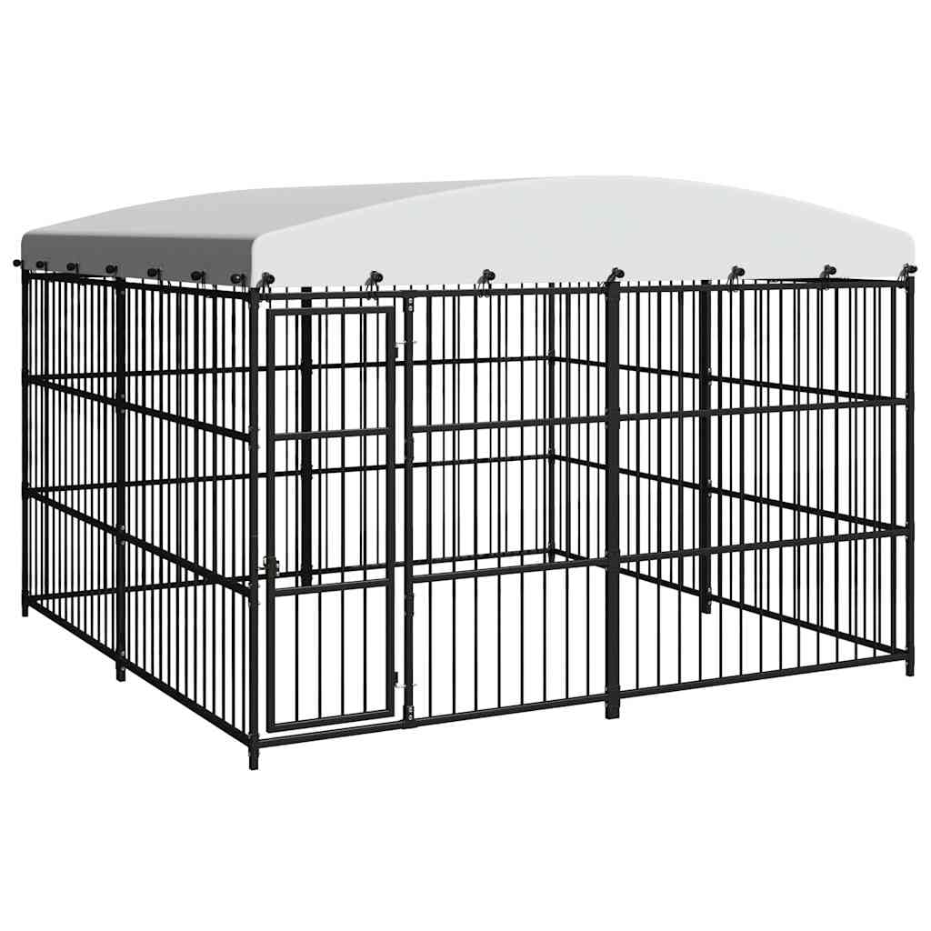 Cuccia per cani con tetto, 300 x 300 x 210 cm, colore nero