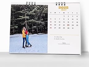 Good Hope Personalized Desk Calendar Jan to Dec 2026 Month Paper Customised 12 Photographs Family Couple Friends Gift For Valentine, Horizontal & Vertical (Desk Calendar)