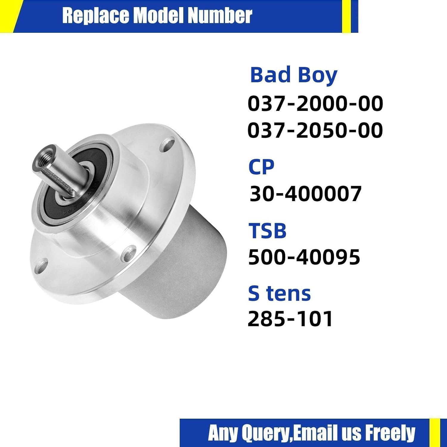 42" 48" 54" Deck Spindle Assembly (037-2000-00 037-2050-00) Fits MZ Ma gnum Bad Boy Zero Turn Mower (3 Pack)