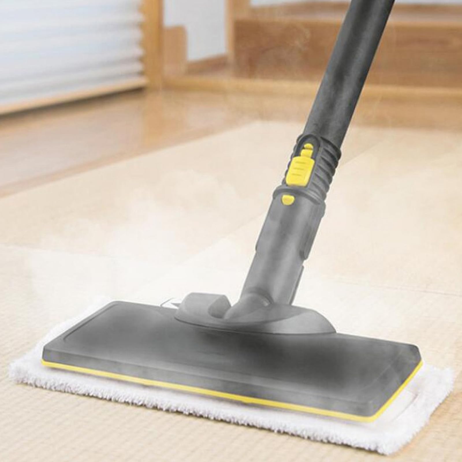 Accesorios para Limpiadores a Vapor para Kärcher SC2 SC3 SC4 SC5, Limpiador de Vapor Cepillo de Piso Conjunto de Boquilla de Piso Limpieza, Incluye 1 Boquilla de Suelo, 2 Paños de Microfibra