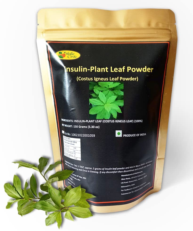 Pure Insulin Leaf Powder (150gms) | Blood Sugar Control | Diabetes Care | Costus Igneus Leaf powder | Herbal Powder Used for Diabetes Control 150 Grams (B09RZZMK9L) Amazon Price History, Amazon Price Tracker
