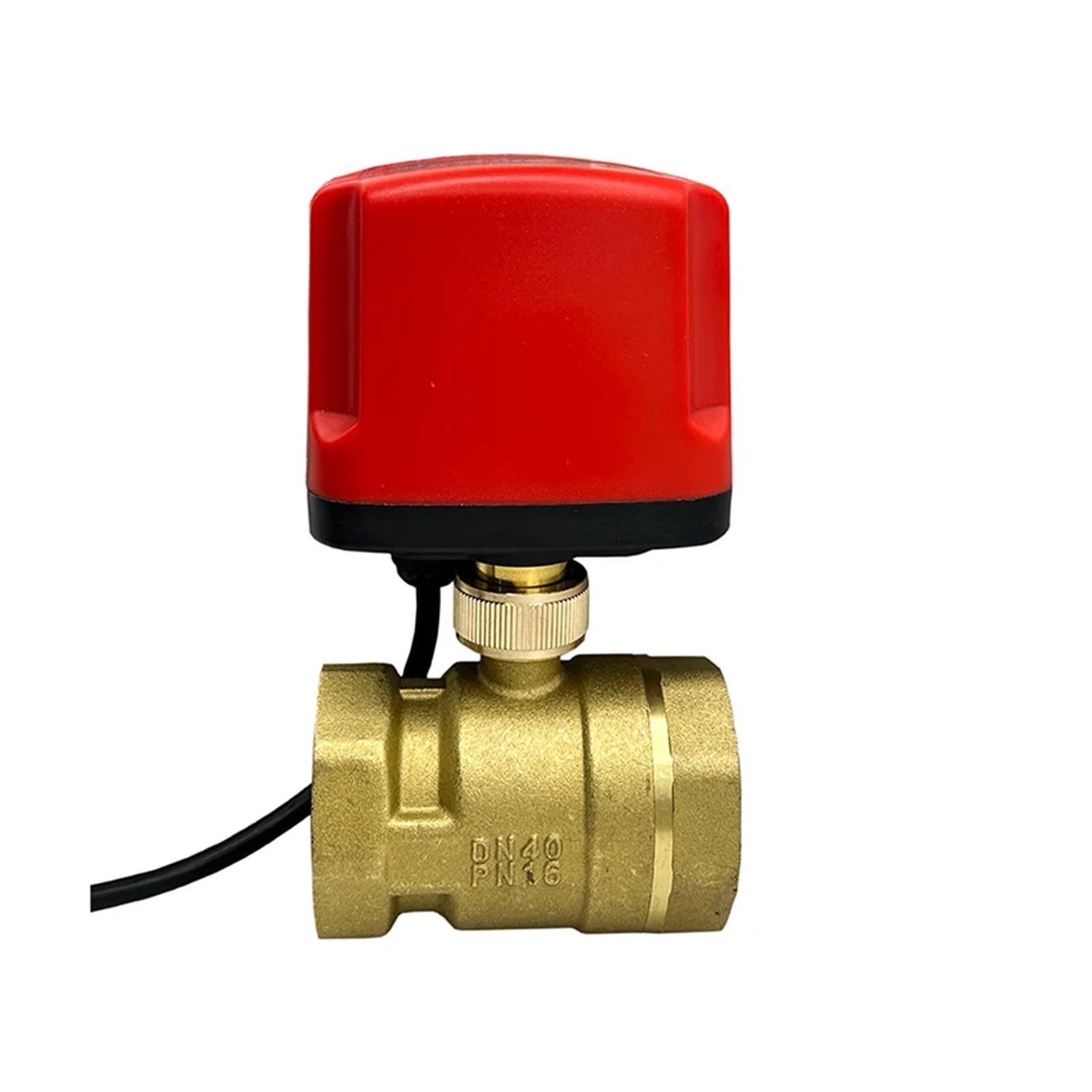 KKCZOFMJ 1-1/2" Waterproof Motorized Ball Valve 220V 12V 24V Brass Electric Ball Valve Big Torque Metal Motor(220vac,CR04)