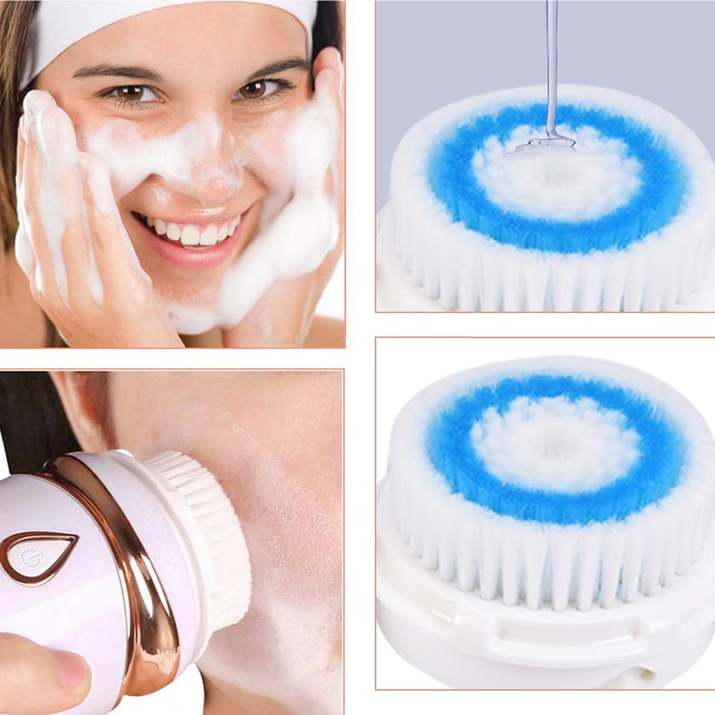 4 piezas/6 piezas de repuesto de cabezal de cepillo Clarisonic Mia, herramientas de repuesto de cabezal de cepillo Clarisonic Mia con caja de almacenamiento, cabezales de repuesto de cepillo facial