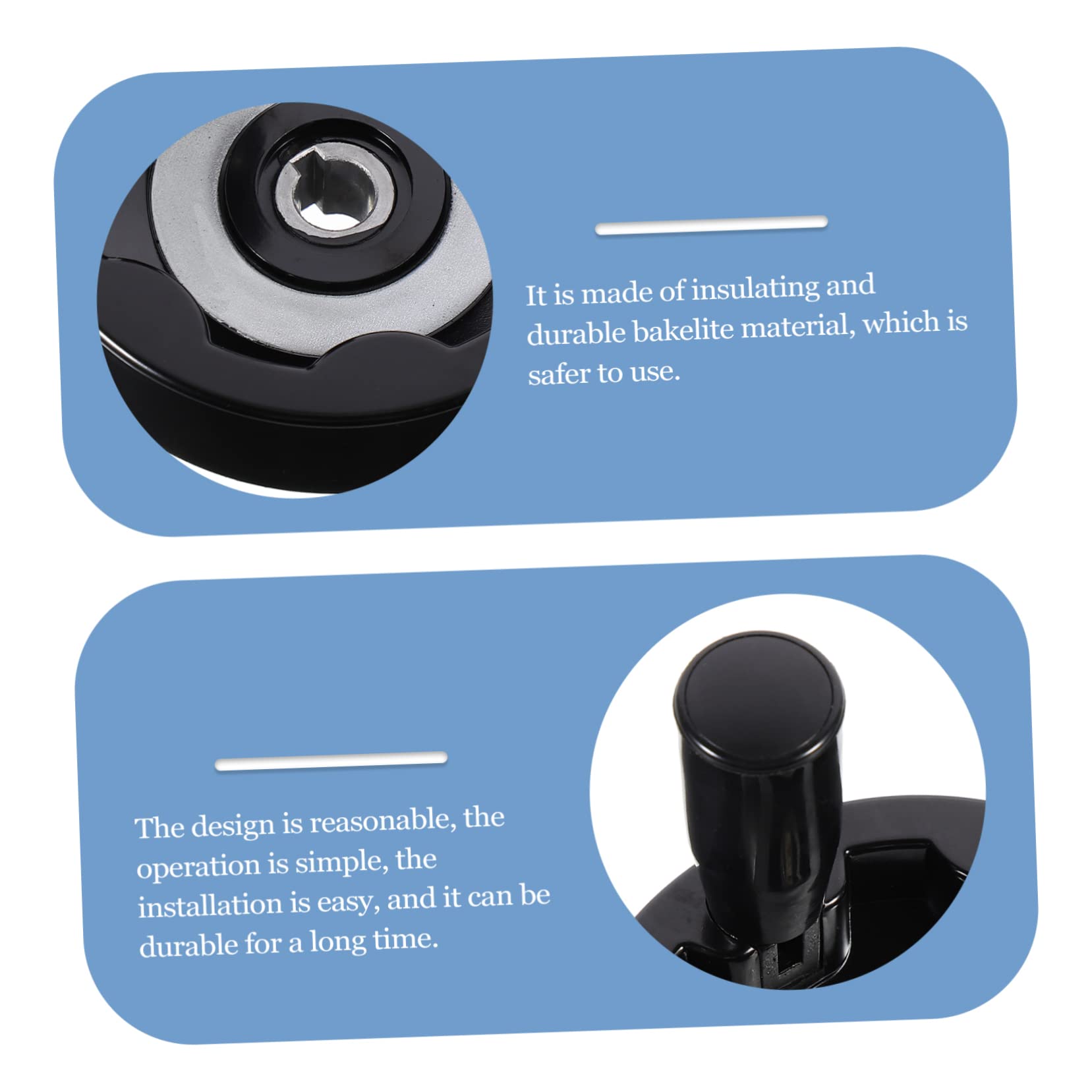 NAMOARLY 1pc Machine Tool Handwheel Hand Wheels Hand Wheel Lathe Milling Wheels for Table Handlwheel Round Handwheel Inside Handwheel Revolving Handle Foldable Handle Ripple Bakelite Black