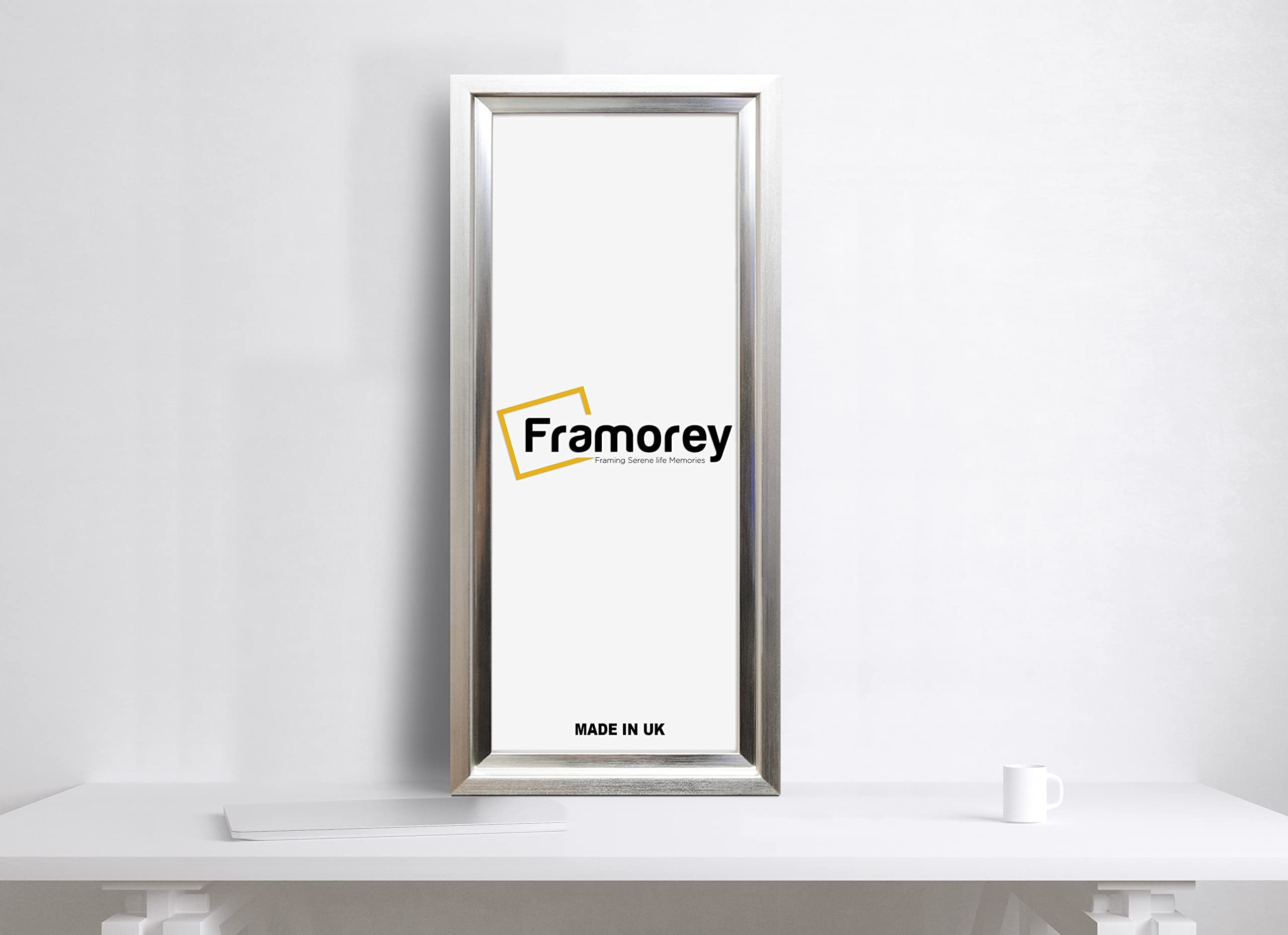 FRAMOREY Panoramic Style Photo Frame, 16x8 Inch Size Silver Picture Frame, Home Decor Frames, Oslo Style Wall Art Hanging Frames — image 1