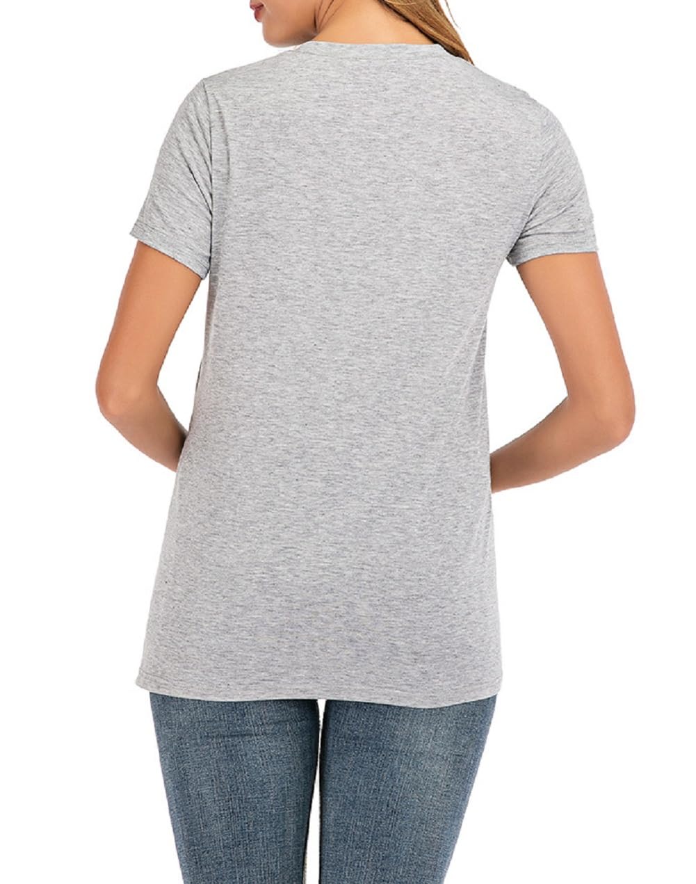 SISAY Ropa Premama Embarazada Camiseta Maternidad Verano Blusa Cruzada Tunica Elegante Wrap Top Vintange Jersey Lactancia Basica tee Shirt Manga Corta Sweatshirt Casual Pullover Moda Camisas Embarazo