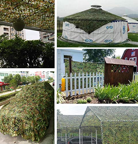 YFF-Plane Tarnnetz Sichtschutz - Wald Militär Green Mesh, Jagd Camouflage Netz leichte robuste für Camping Schießen… – Bild 3