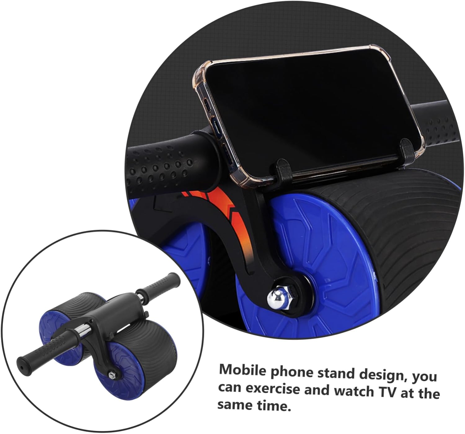 1set Abdominal Muscle Roller with Pad Indoor Abdominal Fitness Equipment Creative Disc for Pressure Resistant for All Fitness Levels