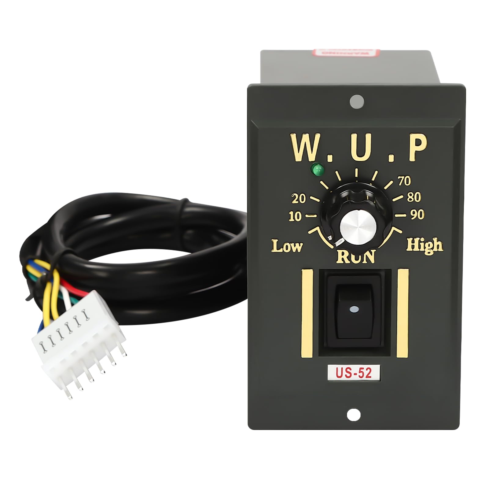 Motoriduttore a vite senza fine da 180 W, con regolatore di velocità, corrente alternata 0-27 giri/min, coppia 35 NM, per fresatrici, macchine da stampa, officine di produzione